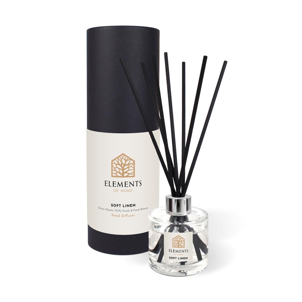 Elements of Home Soft Linen Reed Diffuser - 100ml £17.99